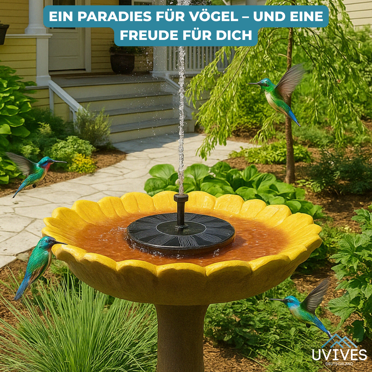 Avelena | AquaBloom – Solarbrunnen für Ruhe & Eleganz im Garten