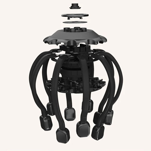 Avelena | Elektrischer Oktopus Kopf-Massager - Beste Kopf-Massagemaschine mit Vibrations-Therapie