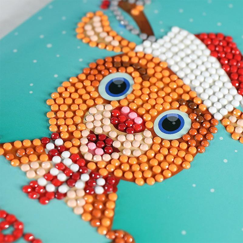 Avelena | Weihnachtskarte mit künstlicher Diamant(ein Set von 8 Modellen)