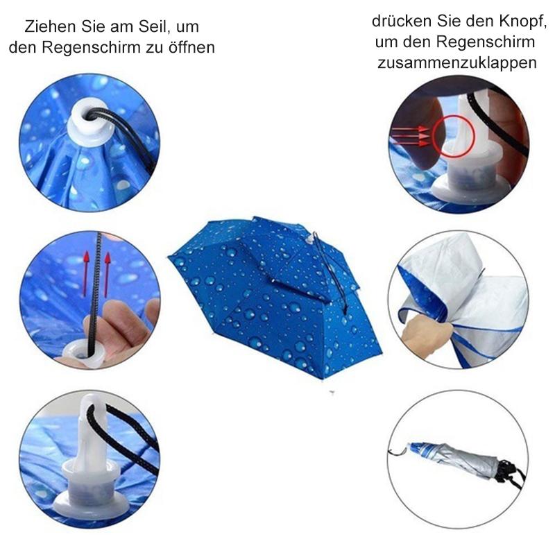 Avelena | Regenschirmhut für das Fischen und Gartenarbeit