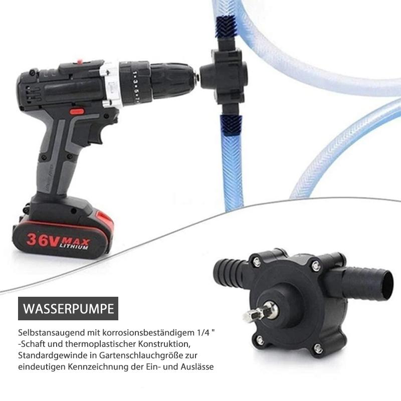 Avelena | Selbstansaugende Wassertransferpumpe mit Handbohrantrieb