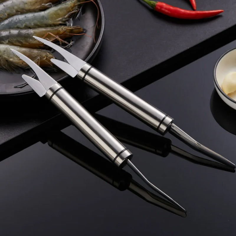 Avelena | 5 in 1 Multifunktionales Garnelenlinie Fischmaulmesser
