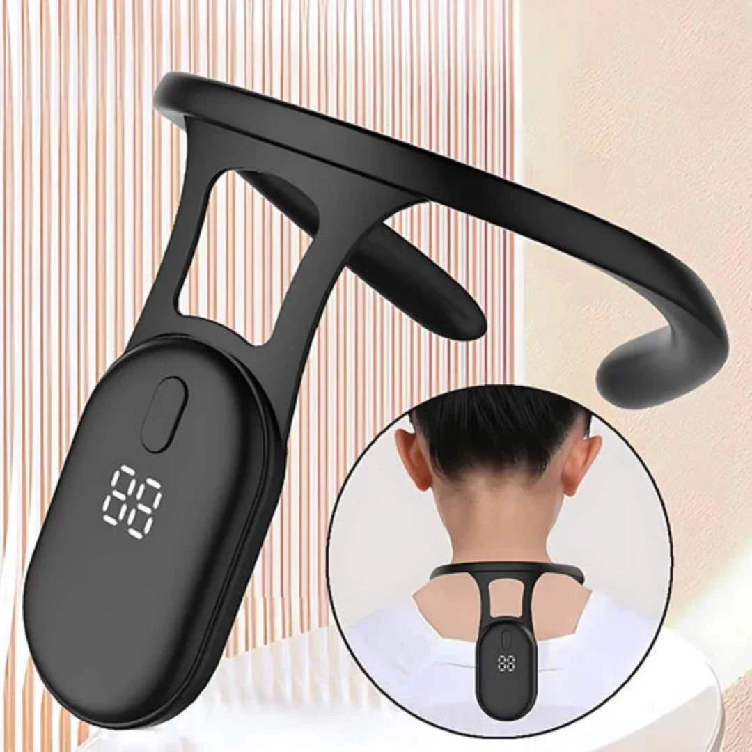 Avelena | Zervikale Traction Nackenstütze zur Haltungsverbesserung | Verstellbarer Nacken- und Rückenhaltungs-Korrektor | Wirbelsäulen-Ausrichtung und -Entlastung | Echtzeit-Feedback