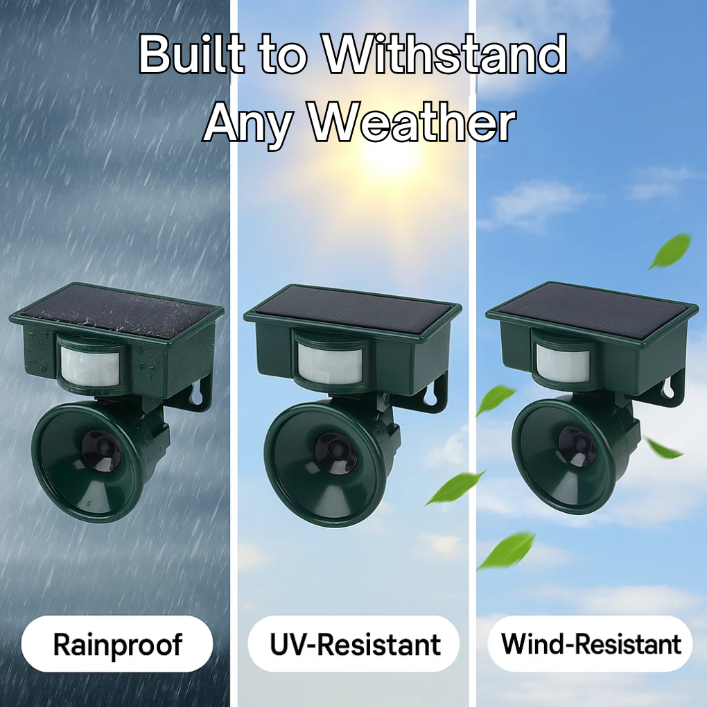 Avelena | TerraGuard | Wetterfester Vogelschreck mit PIR & Solarenergie