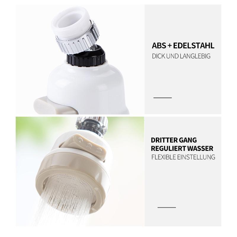 Avelena | Wasserhahnkopf - 360 ° drehbarer ABS-Wasserhahn-Sprühkopfhahn