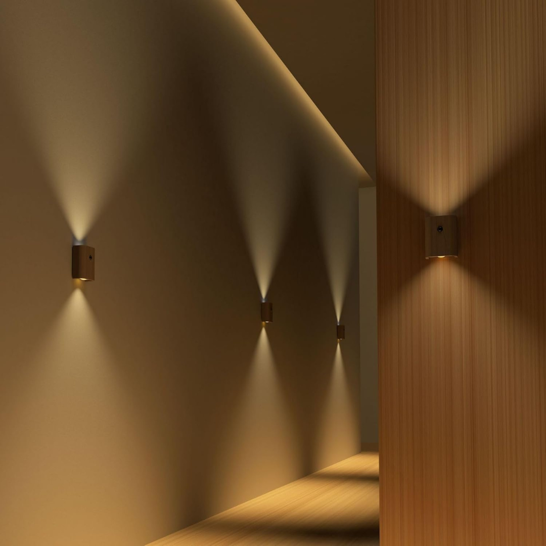 Avelena | Wiederaufladbare LED-Wandleuchte mit Bewegungssensor – Warmweiß