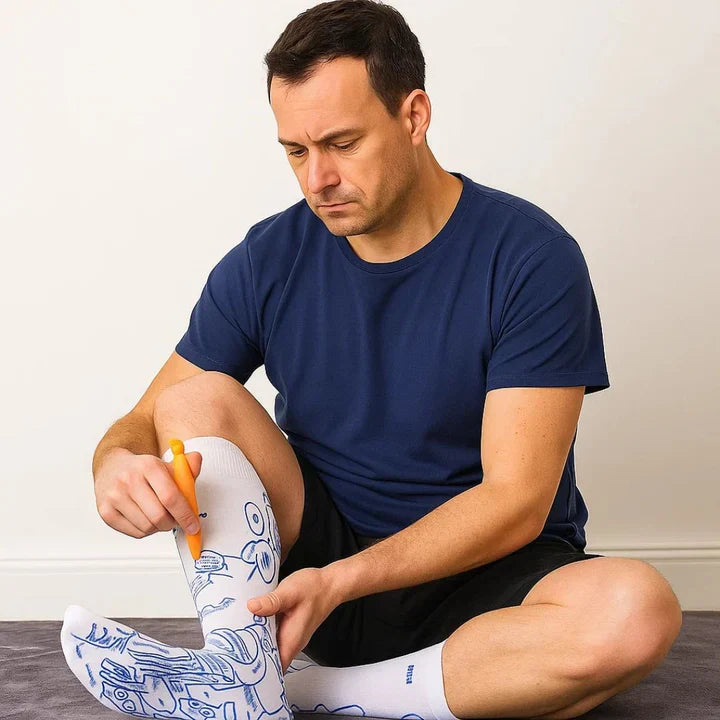 Avelena | Therapeutische Massage-Socken | Akupressur-Design für sofortige Schmerzlinderung & Entspannung zu Hause