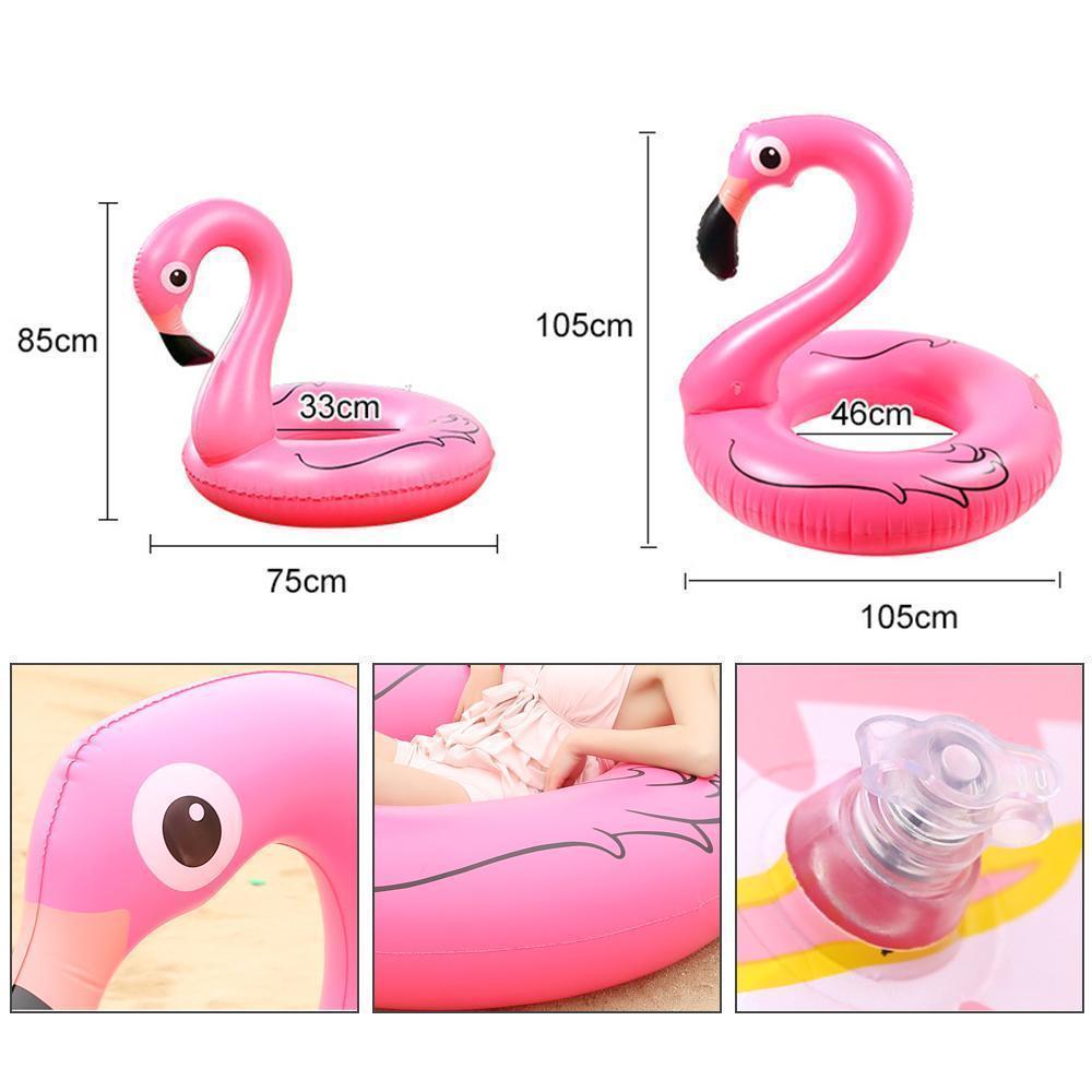 Avelena | Aufblasbarer Flamingo-Pool-Schwimmring