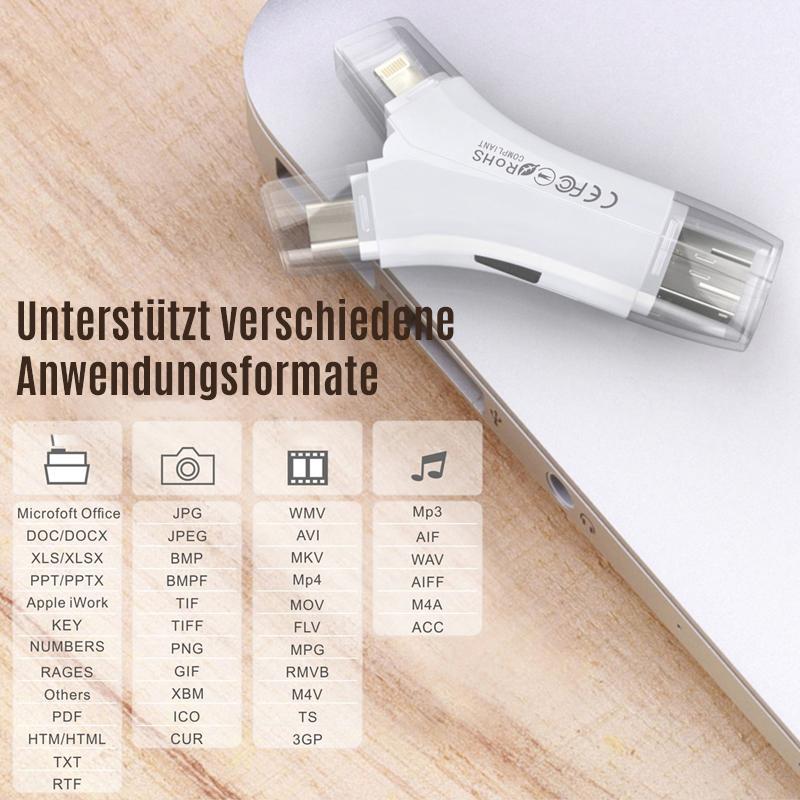 Avelena | 4-in-1 iFlash Drive Kartenleser