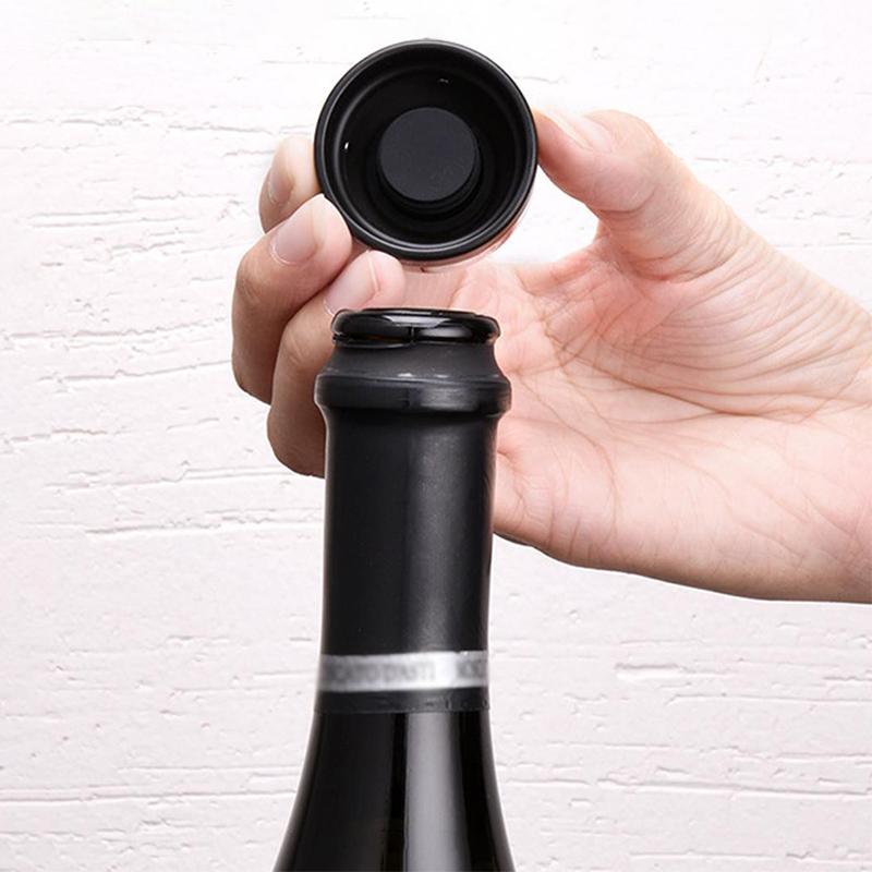 Avelena | Wiederverwendbarer auslaufsicherer Silikondichtungsverschluss für Champagner- und Weinflaschen
