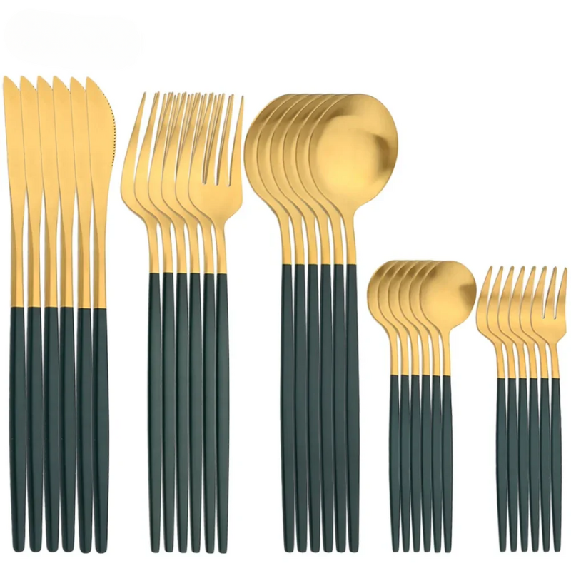 Avelena – Stilvolles Edelstahl Besteckset mit zeitlosem Design, 30 Teile