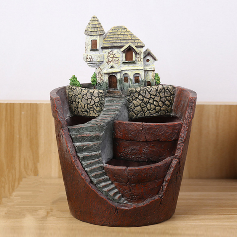Avelena | Sukkulent Dekorationsblumentopf für Mini-Garten – Bonsai Pflanztopf für Mikrolandschaft und Garten