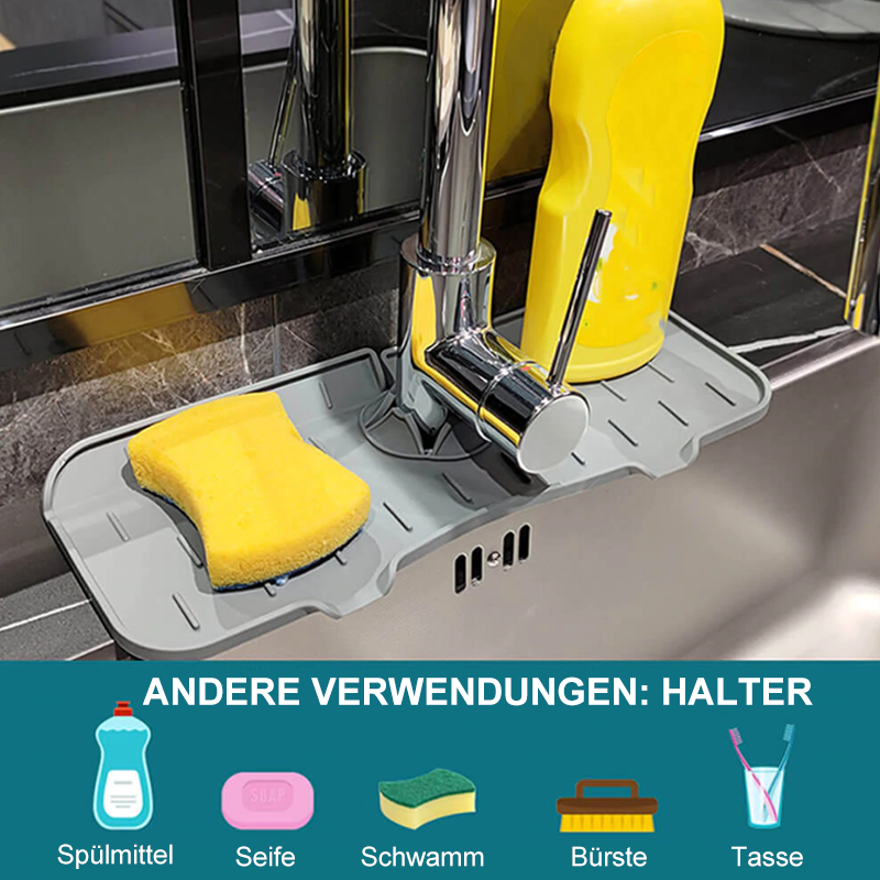 Avelena | Silikon Wasserhahn Griff Tropffänger Ablage