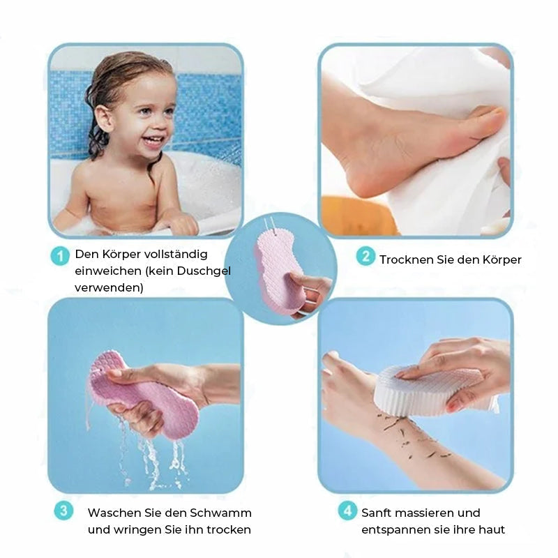 Avelena | Super weicher Peeling-Badeschwamm