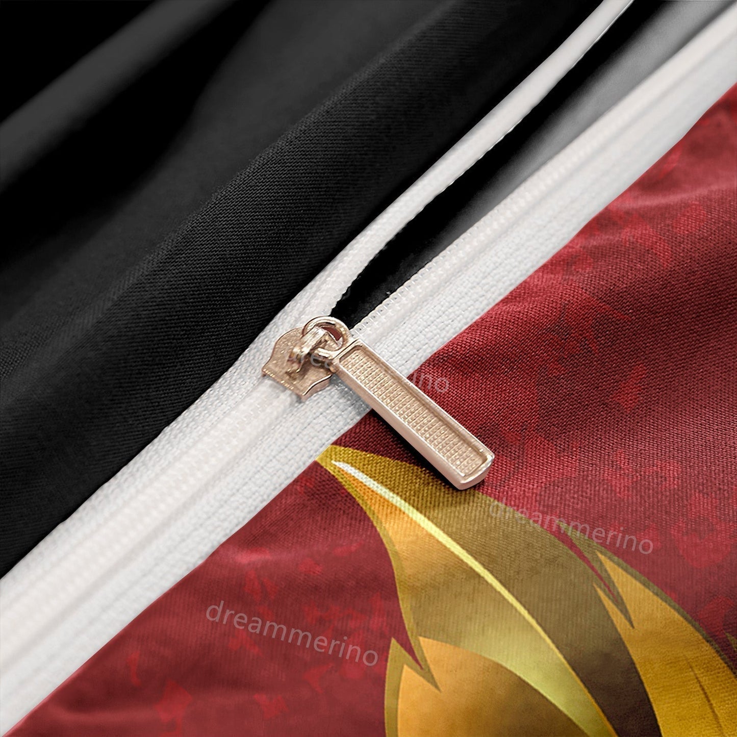Avelena | RoseAllure - Romantisches Scharlachrose Bettbezug Set