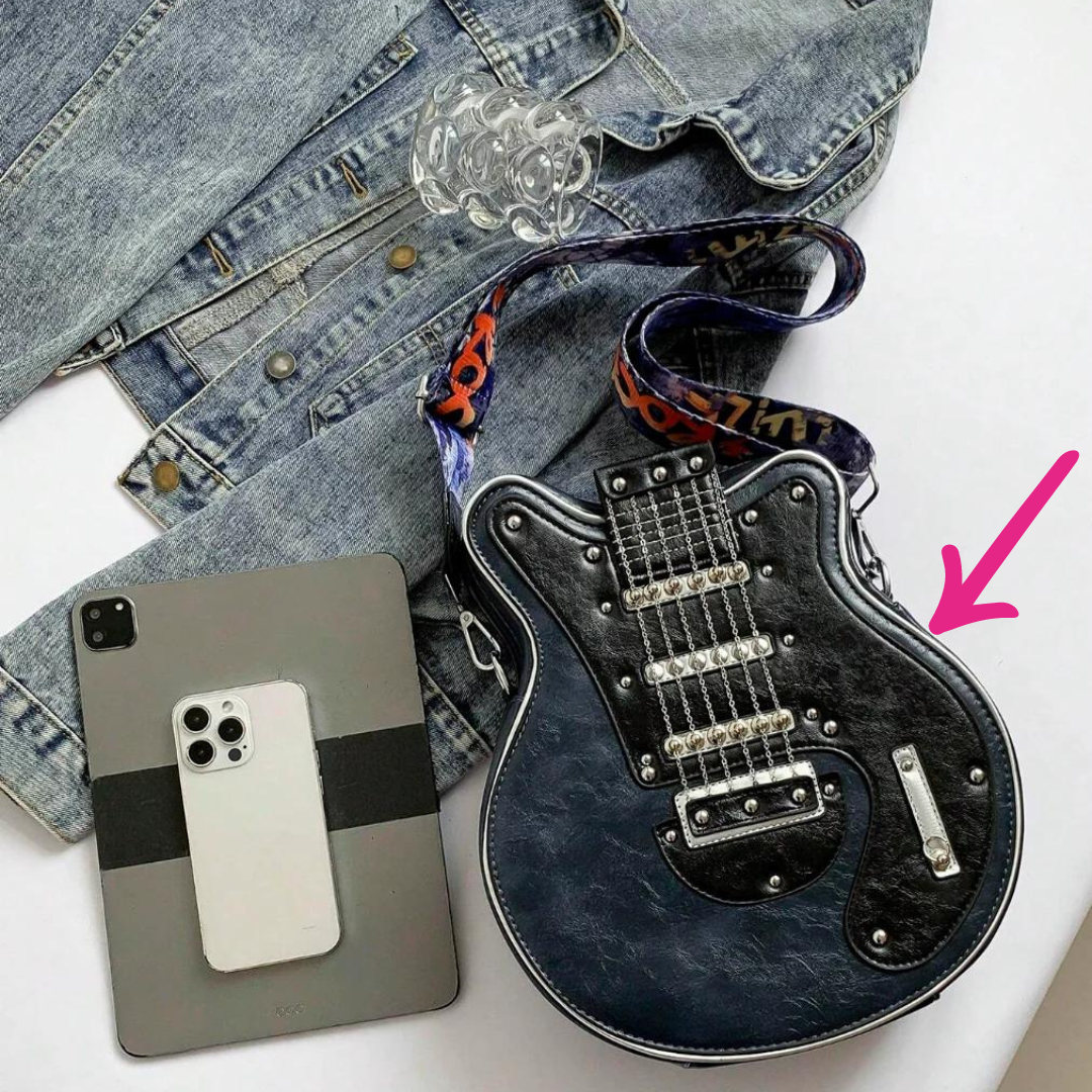 Avelena | Steigern Sie Ihren Stil mit der Rockstar Gitarrentasche Schultertasche Chic