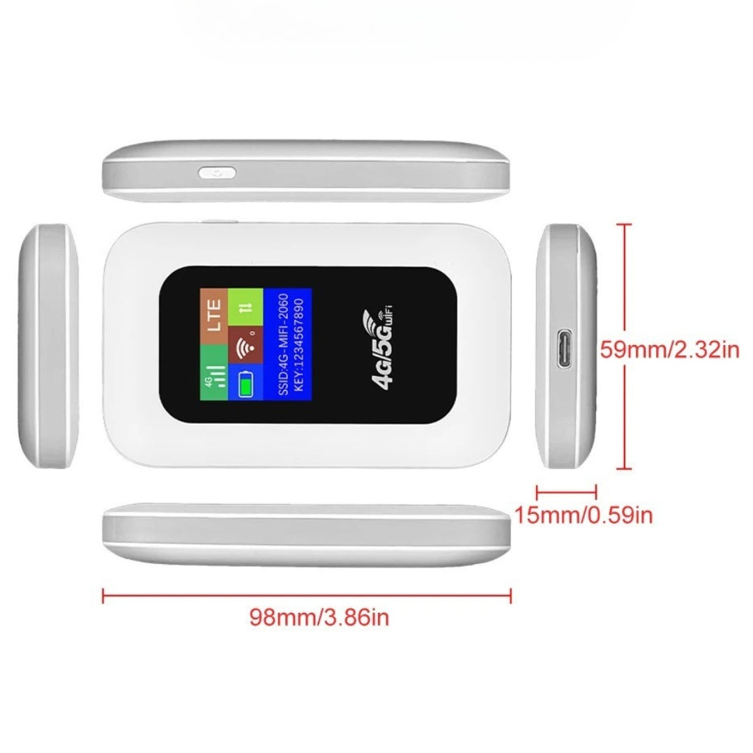 Avelena | Tragbarer WiFi-Router für Reisen – 5G WiFi-Dongle für nahtlose Konnektivität überall