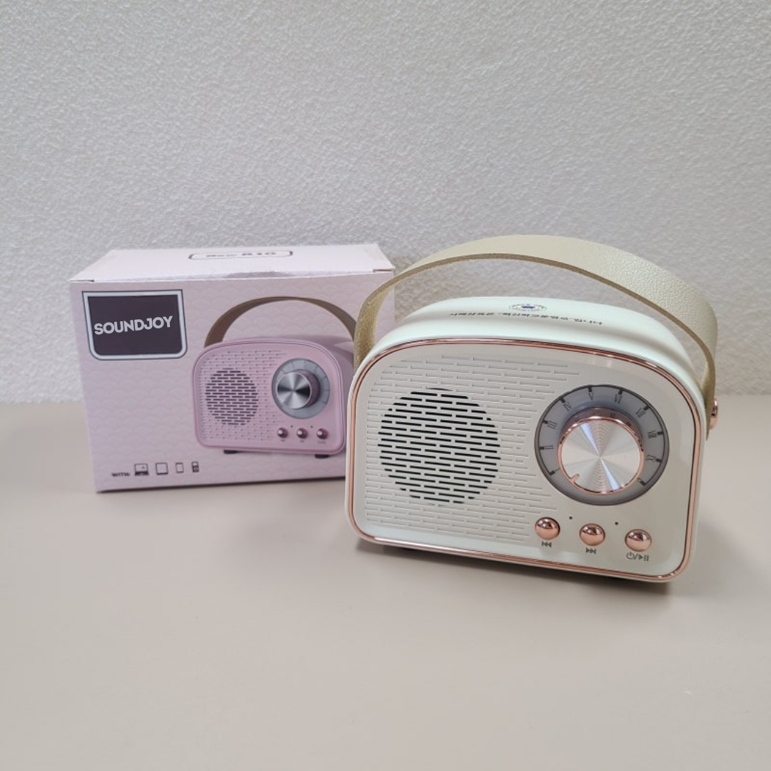 Avelena | SoundJoy | Tragbarer Retro Lautsprecher mit FM Radio