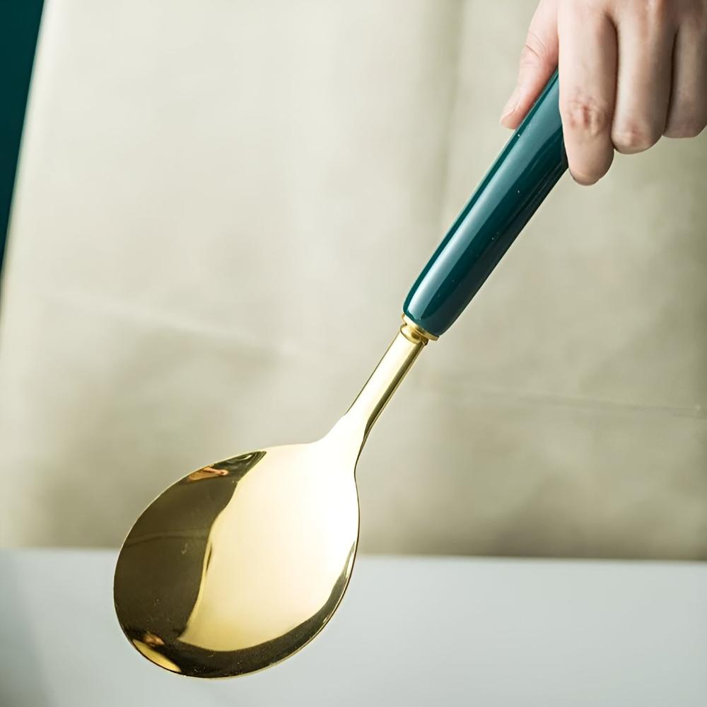 Avelena | Goldenes Edelstahl Besteckset