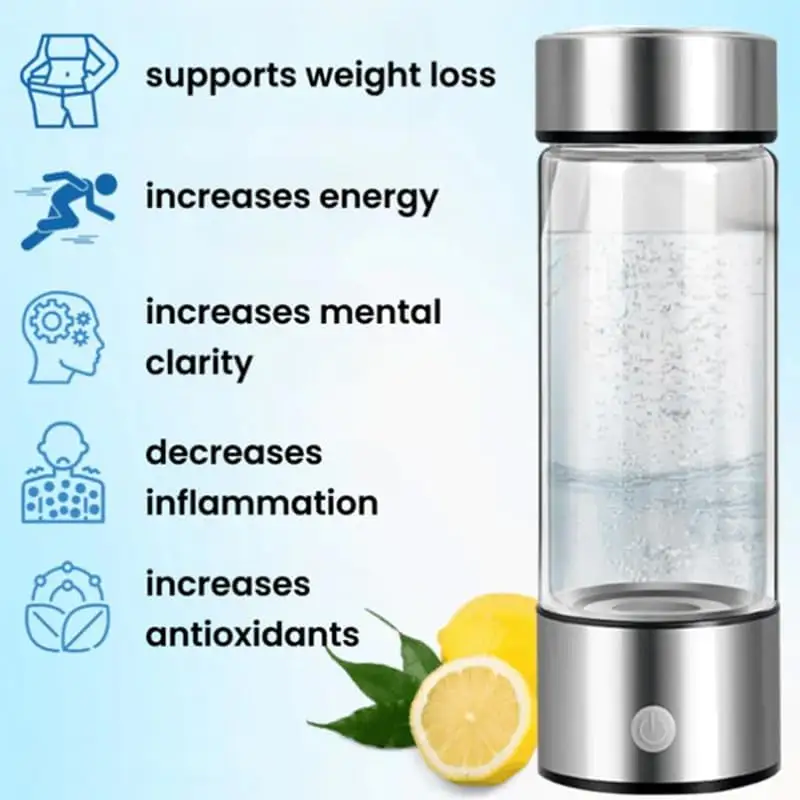 Avelena | Aquyn Hydroclear Wasserstoffwasserflasche – Premium Wasserflasche mit Wasserstoffreichtum für tägliche Gesundheit