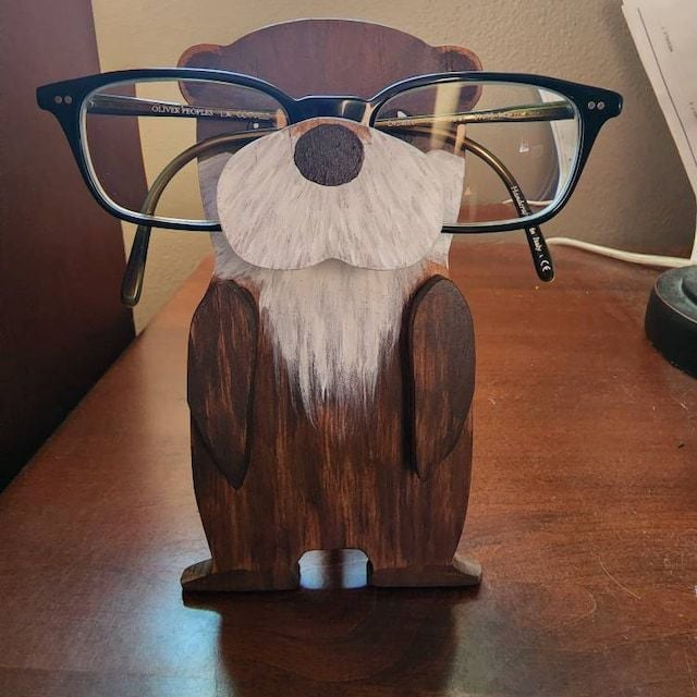 Avelena | 🦉Holzbrillenständer mit Tieren👓