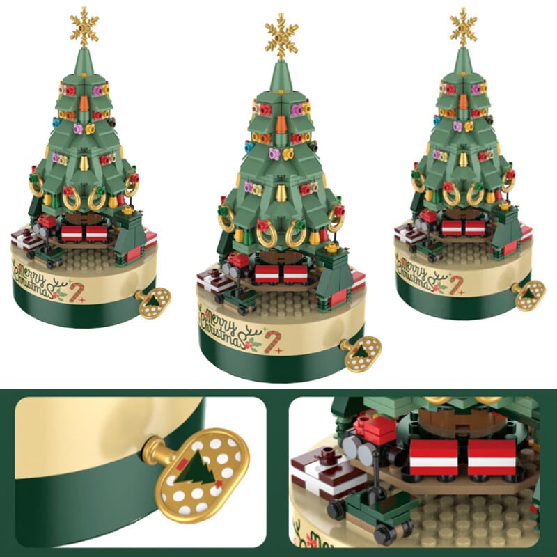 Avelena | 360 PCS Musikbox Weihnachtsbaum Bauklötze