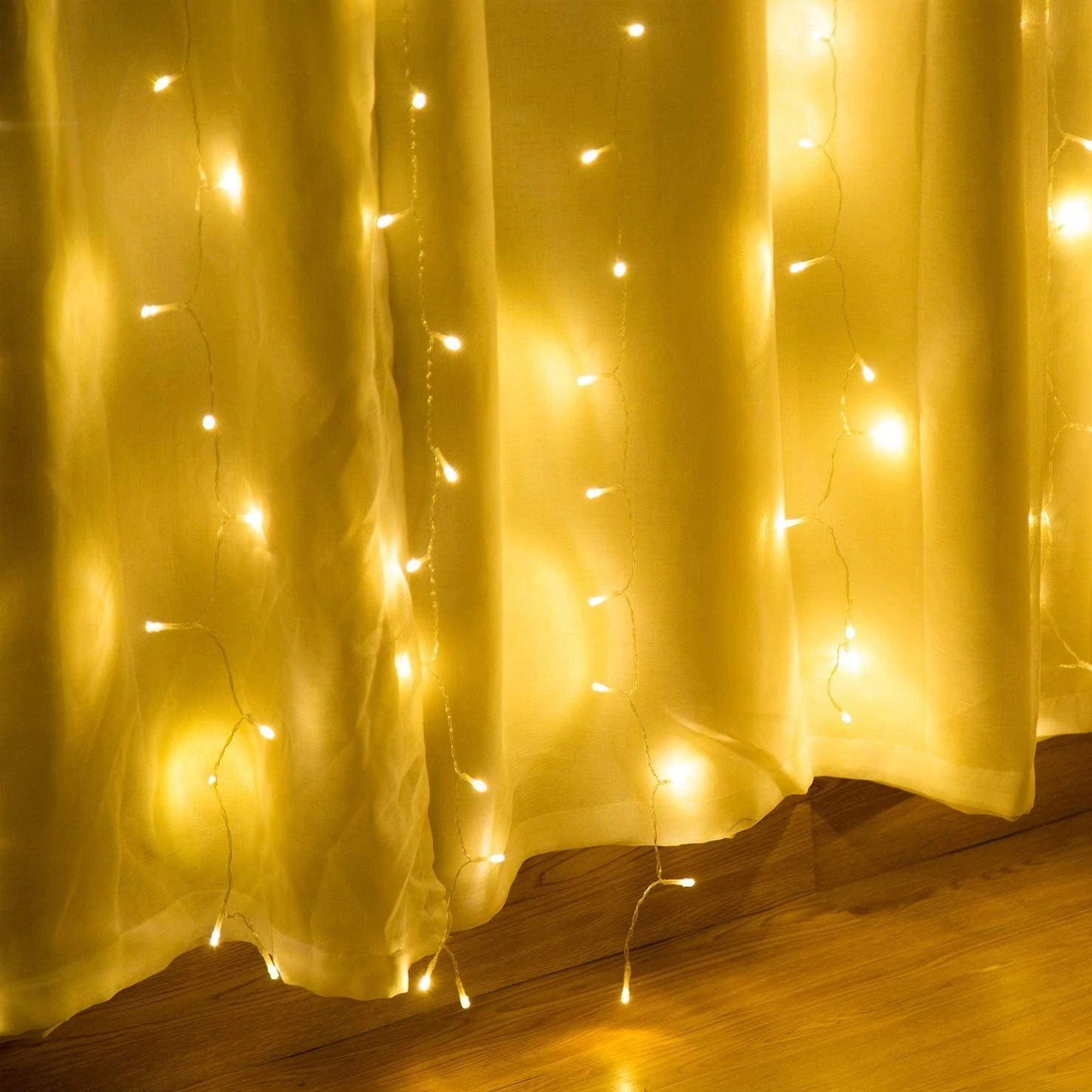 Avelena | 600 LED 9.8 x 19.6 FT. LED Vorhanglichter mit 8 Lichtmodi und Speicherfunktion