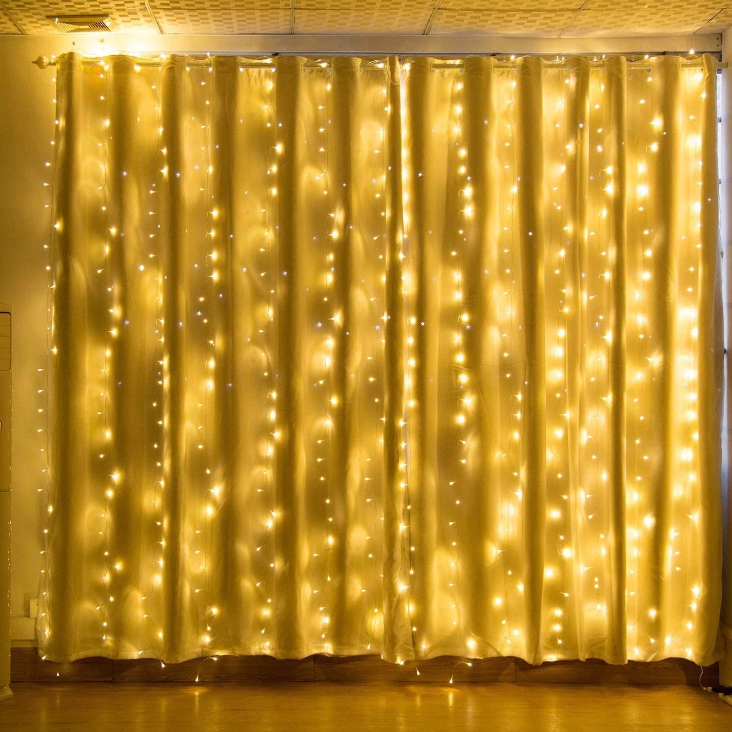 Avelena | 600 LED 9.8 x 19.6 FT. LED Vorhanglichter mit 8 Lichtmodi und Speicherfunktion
