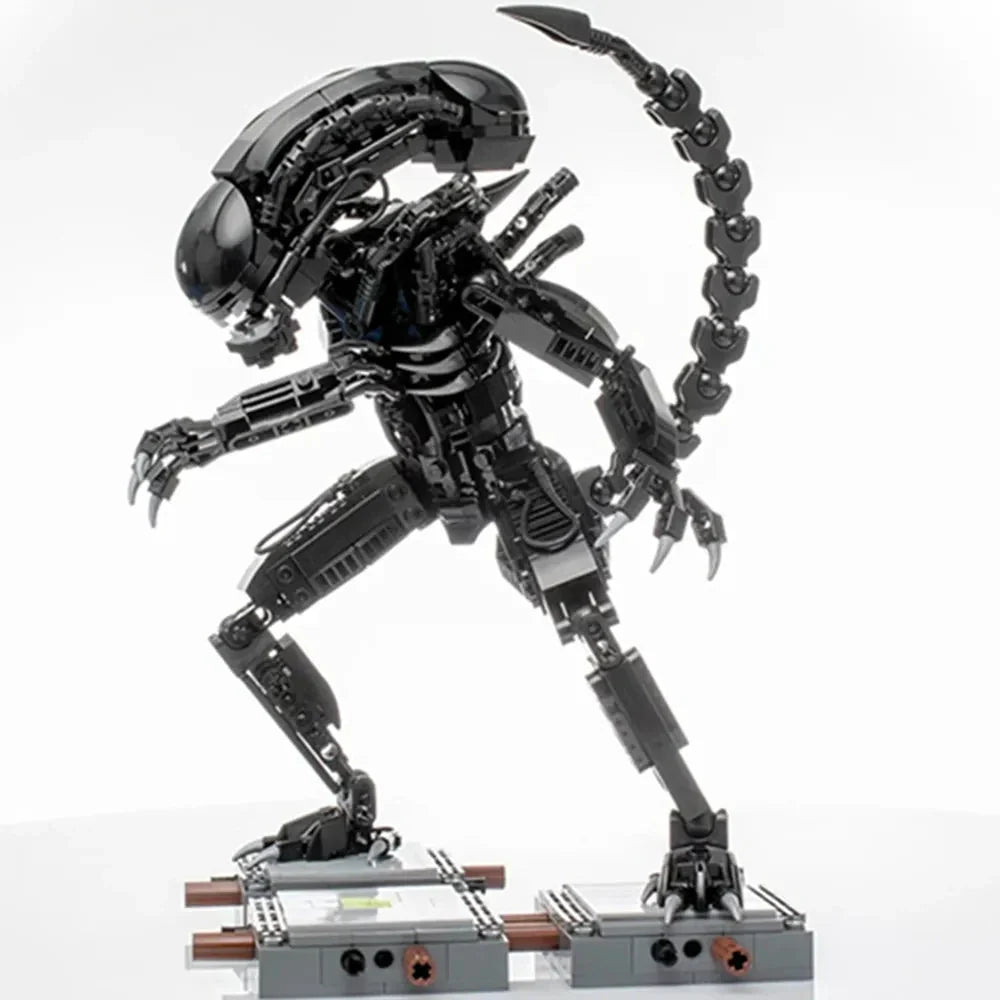 Avelena | 600PCS Prometheus Aliens Vs Predator Weltraum-Alien-Figur Mech Modellbausteine Spielzeug Kinder Geschenk