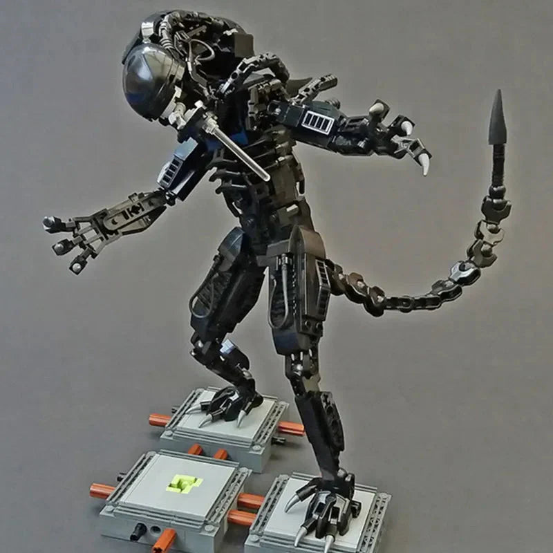 Avelena | 600PCS Prometheus Aliens Vs Predator Weltraum-Alien-Figur Mech Modellbausteine Spielzeug Kinder Geschenk