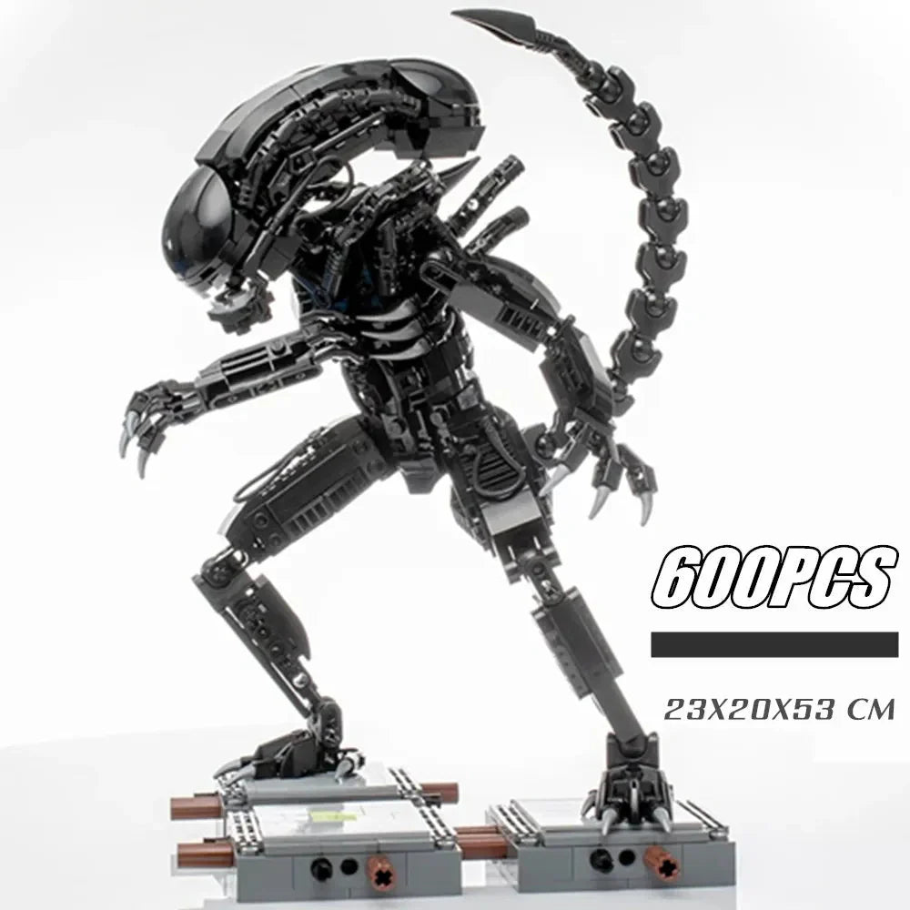 Avelena | 600PCS Prometheus Aliens Vs Predator Weltraum-Alien-Figur Mech Modellbausteine Spielzeug Kinder Geschenk
