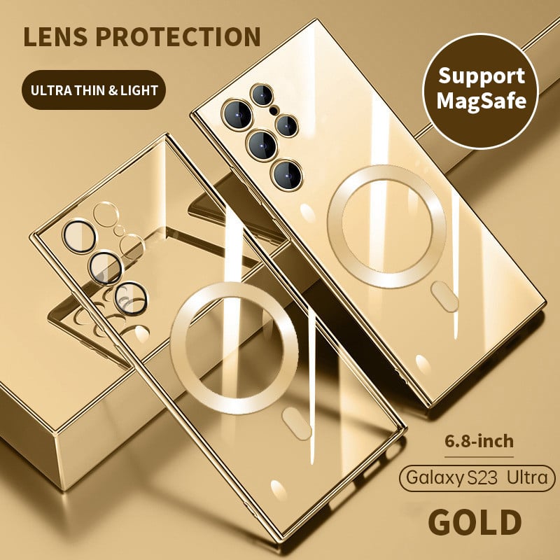 Avelena | Transparente Luxus-Beschichtung Magnetische Abdeckung für Samsung