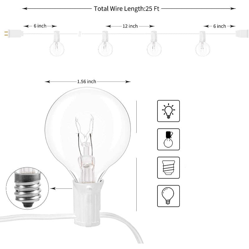 Avelena | Royaleva Outdoor Dimmable Lichterkette - 20 ft LED Ambiente Beleuchtung