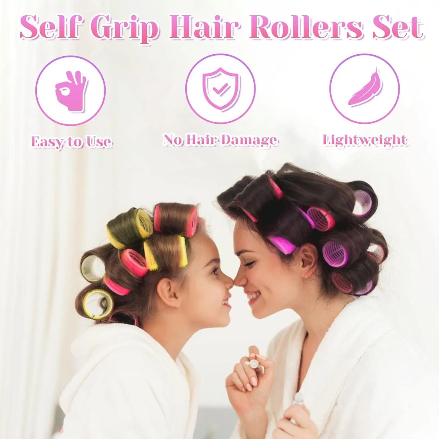 Avelena | Selbstklebende Haarwickler | Für voluminöse und langanhaltende Locken