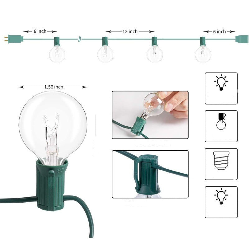 Avelena | Royaleva Outdoor Dimmable Lichterkette - 20 ft LED Ambiente Beleuchtung