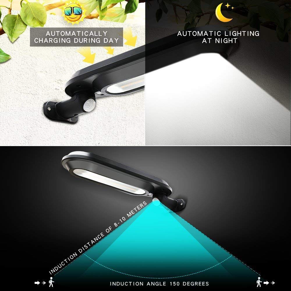 Avelena | Solar Wandleuchte mit Bewegungsmelder – LED Außenbeleuchtung für Garten & Terrasse