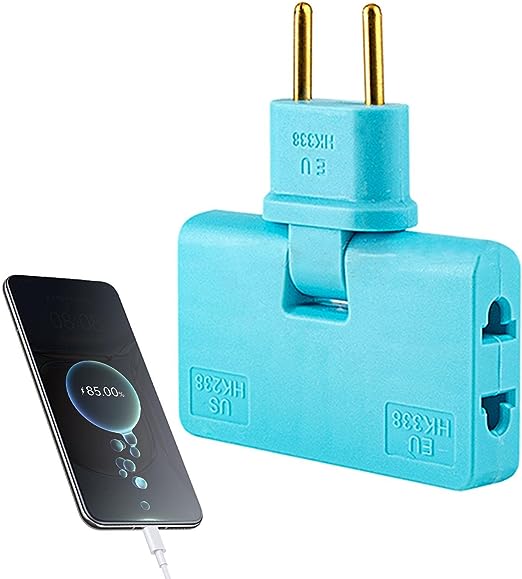 Avelena | 180° schwenkbare 3-Wege-Steckdose (EU-Stecker)