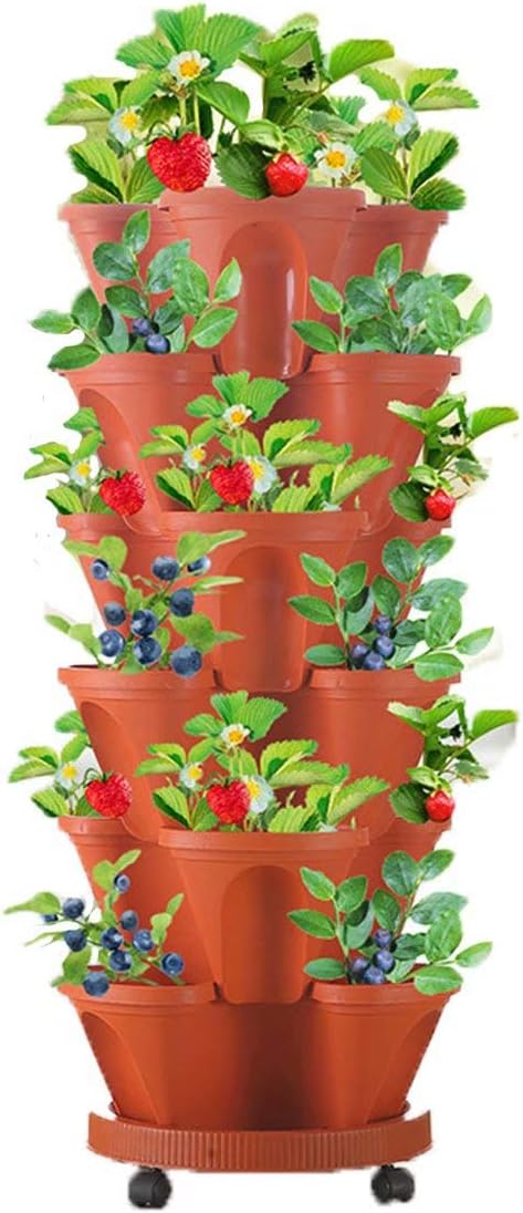 Avelena | 6-Layer Vertikaler Pflanzturm – Drei-dimensionales Blumensystem für den Garten