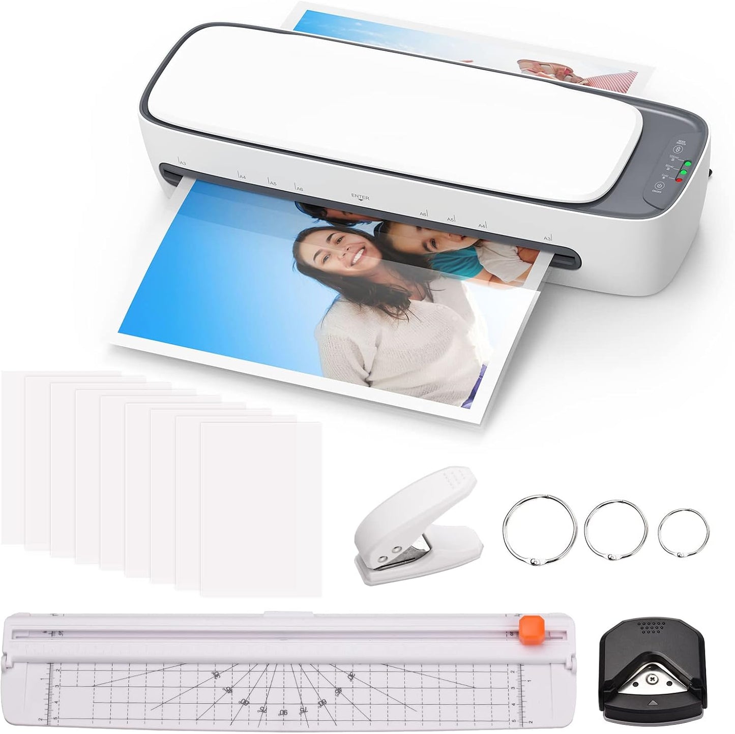 Avelena | A3 Desktop Laminator Set mit heißer & kalter Mode und 6-in-1-Funktionen – Lexaro