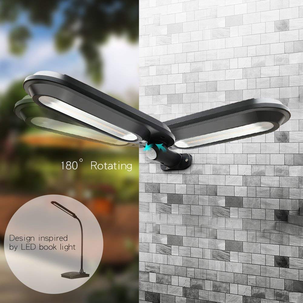 Avelena | Solar Wandleuchte mit Bewegungsmelder – LED Außenbeleuchtung für Garten & Terrasse