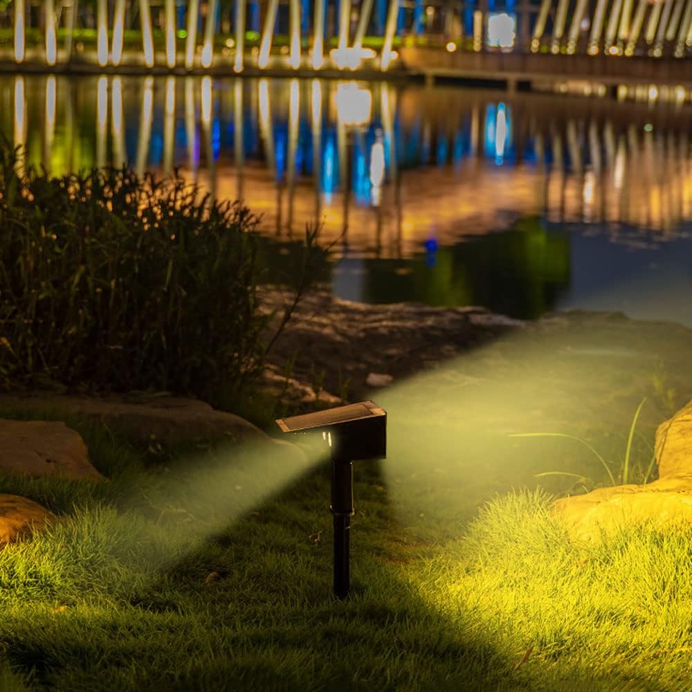 Avelena | Solar LED Strahler – Außenbeleuchtung mit Solarplatte für Garten und Wege