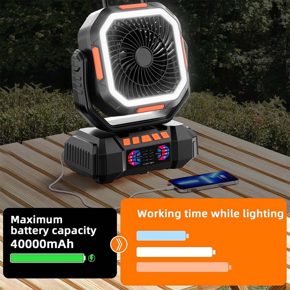 Avelena | Tragbarer wiederaufladbarer Campingventilator