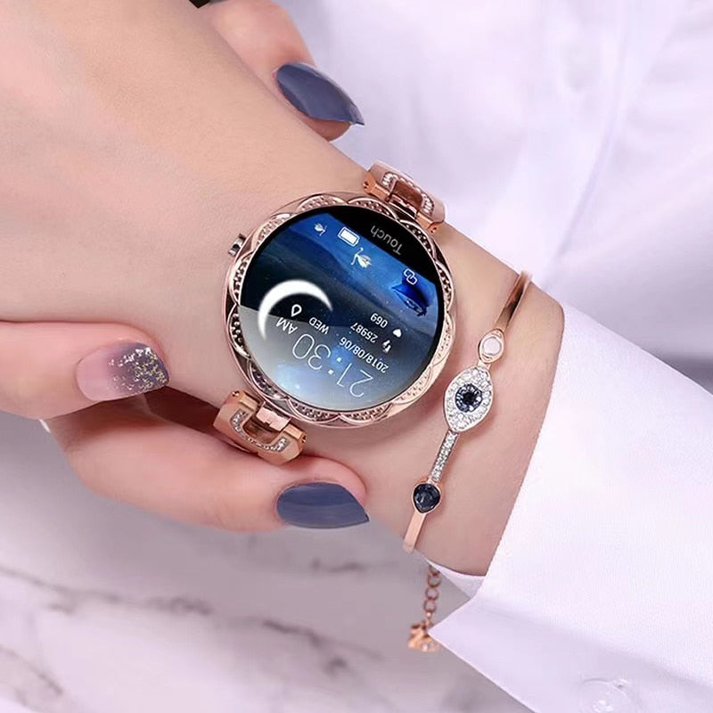 Avelena | AquaFit Damen wasserdichte Fitness-Smartwatch