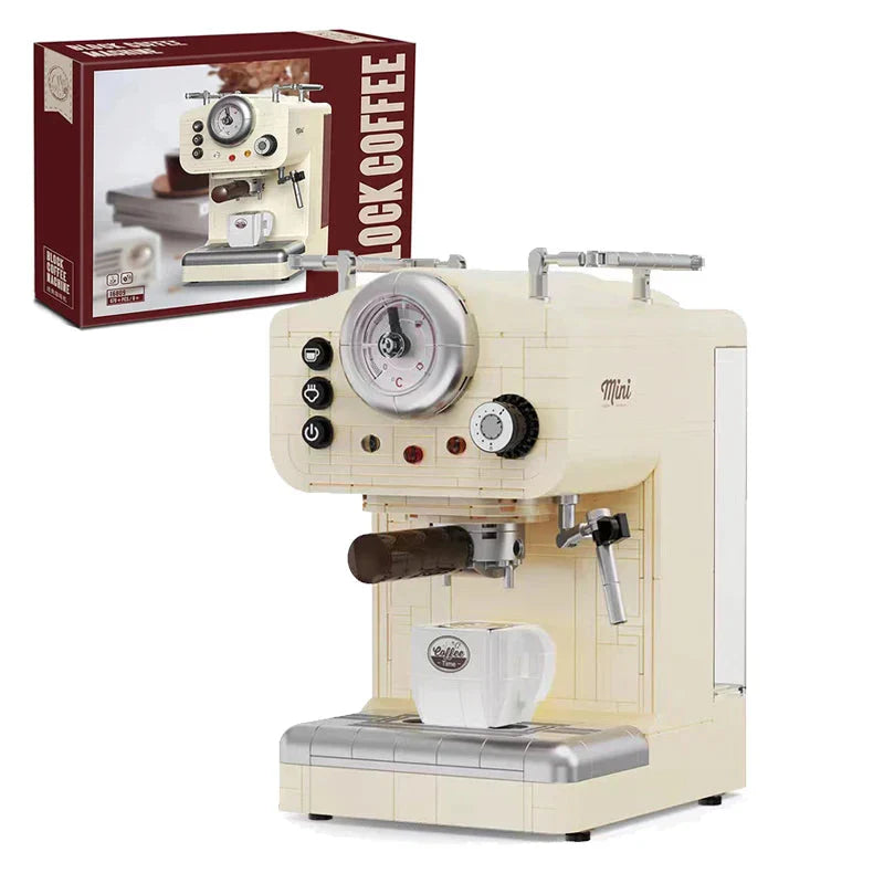 Avelena | 678PCS Kreative Serie Klassische Kaffeemaschine Bauklötze Automatische Getränkemaschine Modell Bausteine Spielzeug Geschenk für Kinder