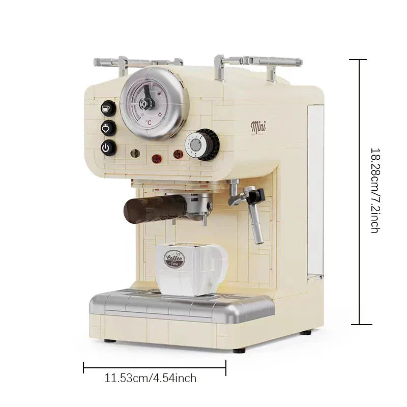 Avelena | 678PCS Kreative Serie Klassische Kaffeemaschine Bauklötze Automatische Getränkemaschine Modell Bausteine Spielzeug Geschenk für Kinder