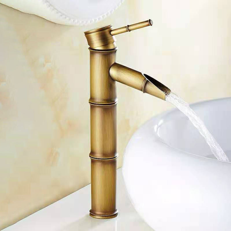 Avelena | Rundes Einhand-Wasserhahn Landhausstil Waschbeckenarmatur