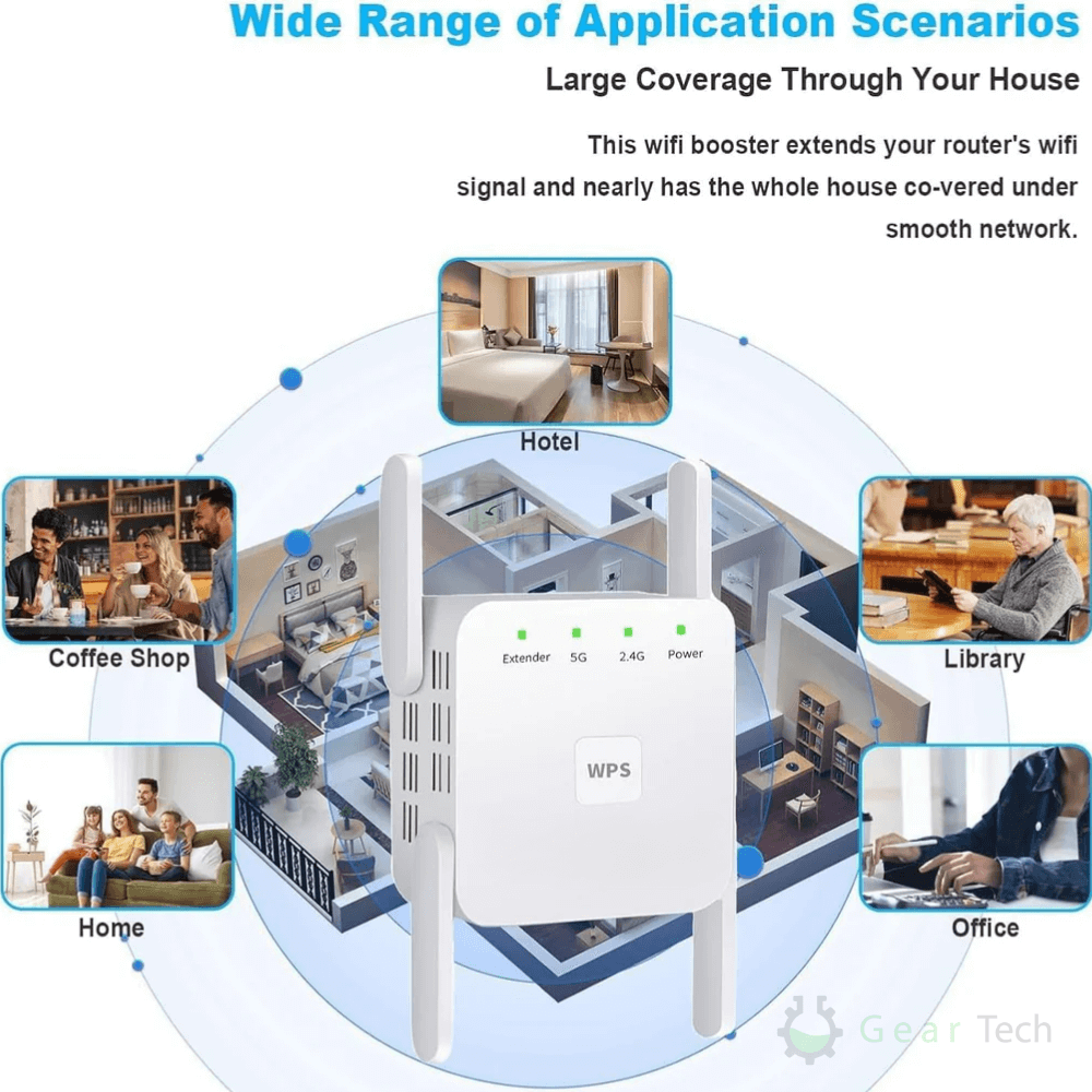 Avelena | WiFiBoost | Top WiFi Extender für schnellere, stärkere Verbindung