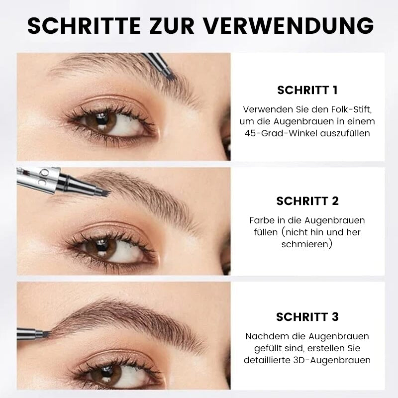Avelena | Wasserdichter 3D Augenbrauenstift mit 4 Gabelspitzen