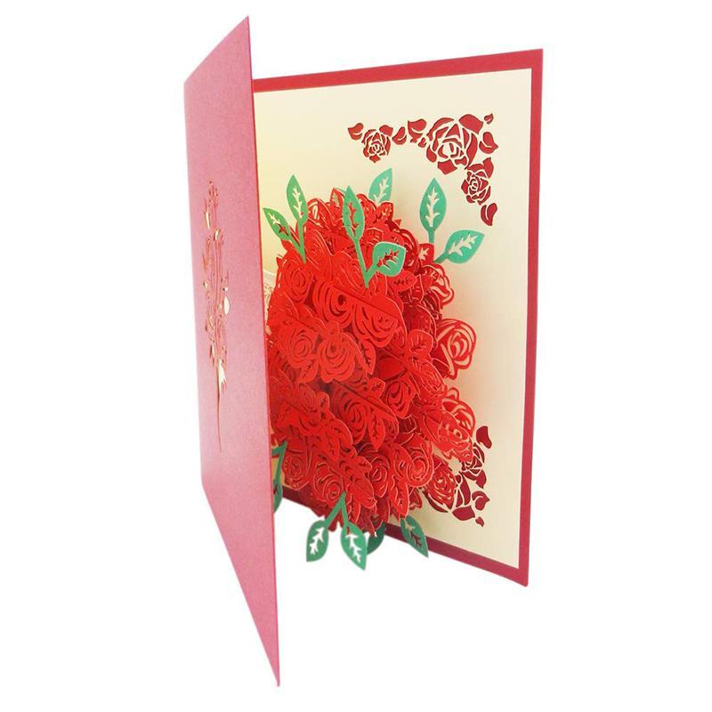 Avelena | Rose Bouquet Pop-up-Karte