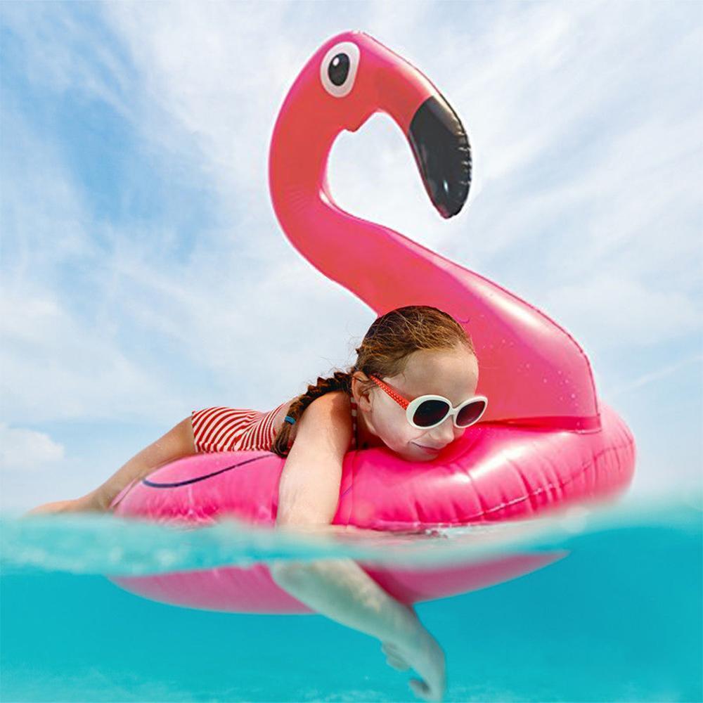 Avelena | Aufblasbarer Flamingo-Pool-Schwimmring